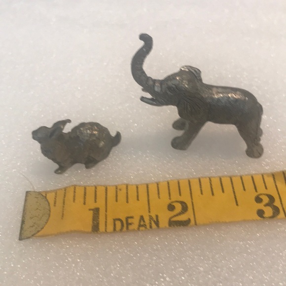 Other - Mini pewter figurines rabbit and elephant